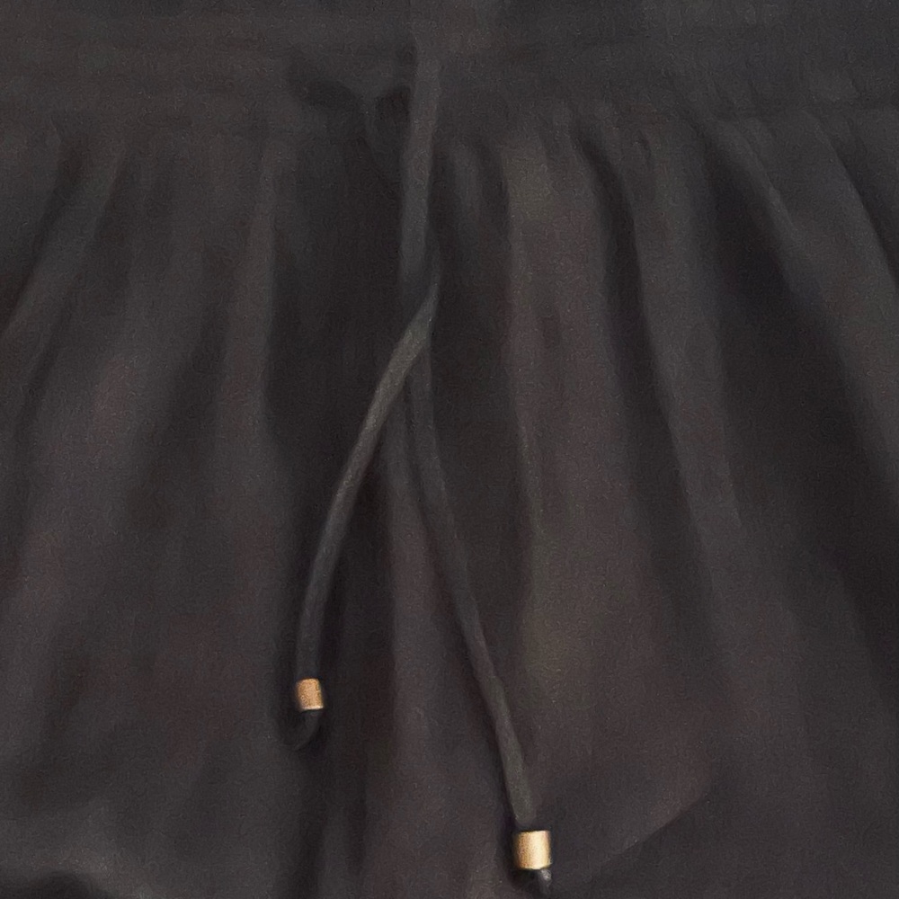 Black/NWOT/Glam brand/ladies shimmer shorts$15/SizeL/drawstring waist/lined - Picture 4 of 6